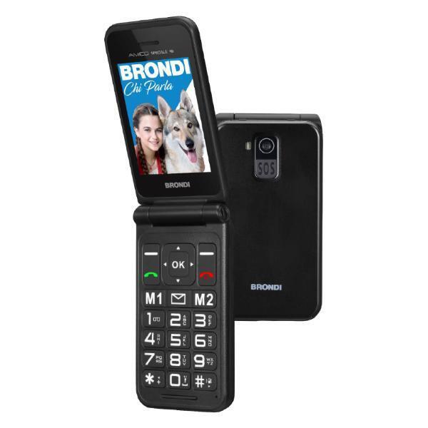 BRONDI AMICO SPECIALE 4G TELEFONO CELLULARE - NERO METAL