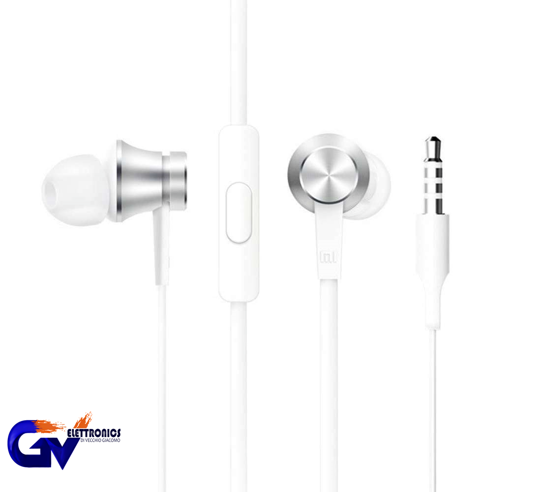 Xiaomi Auricolari con Filo In-ear Silver Mi In Ear Headphones Basic ZBW4355TY