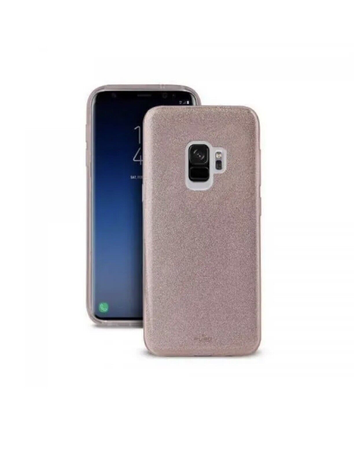 Cover Puro per Samsung Galaxy S9 custodia per cellulare glitter shine rose gold