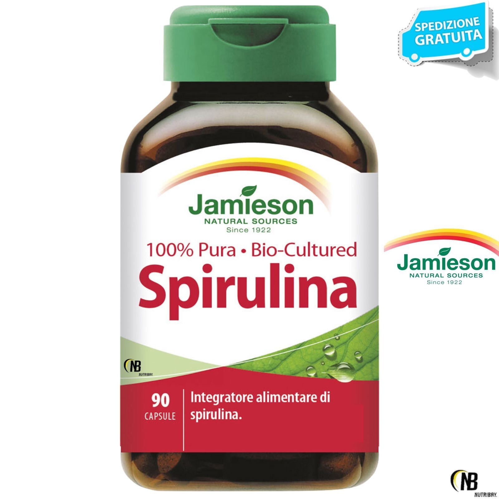 Jamieson  Spirulina 90 cps. Spirulina Platensis Alga Spirulina