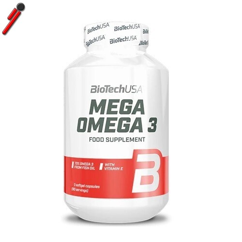 Biotech Usa, Mega Omega 3, 90 cps Olio di Pesce