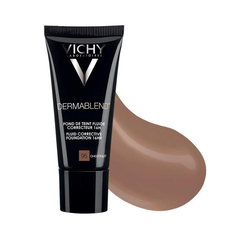 Vichy Dermablend - Fondotinta Correttore Fluido 16H Colore 95 Chestnut, 30ml