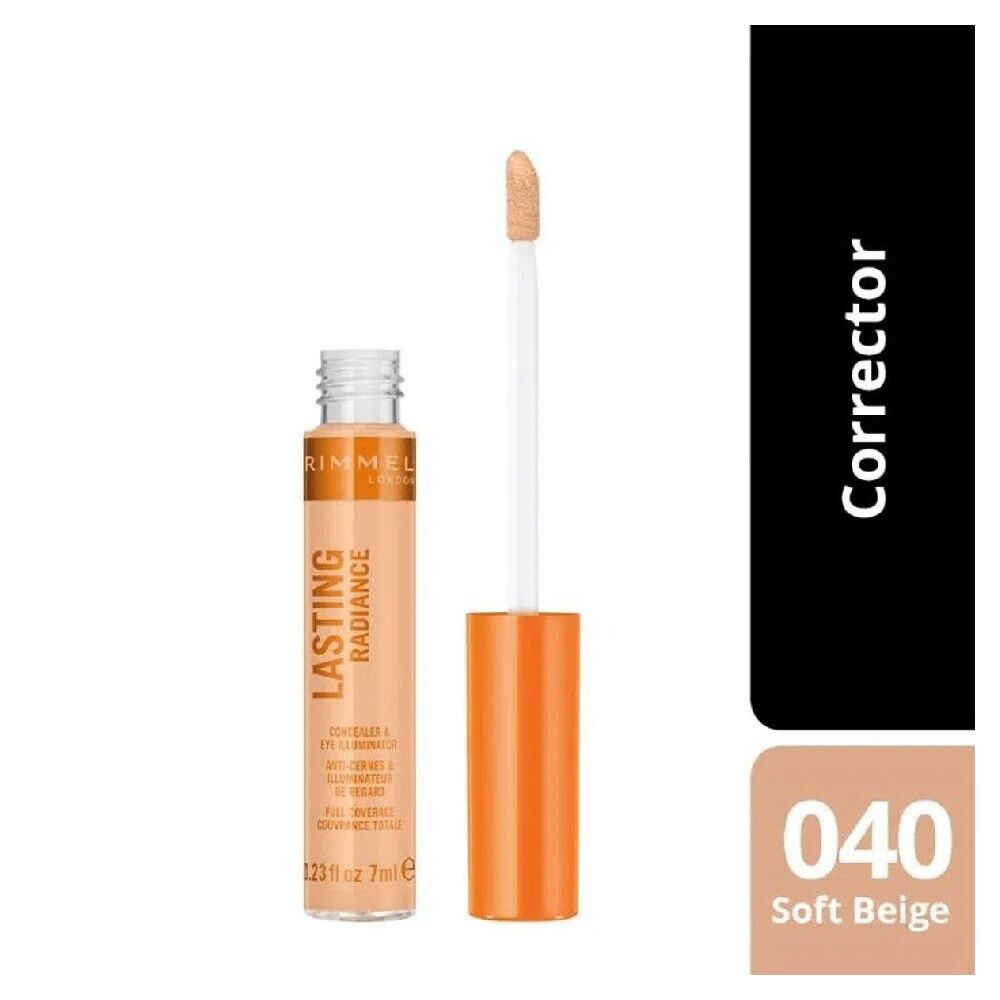 RIMMEL LONDON LASTING RADIANCE BRIGHTENER CORRETTORE N.040 SOFT BEIGE