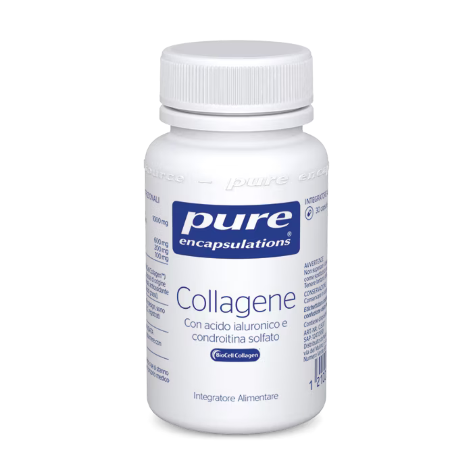 Pure Encapsulations Collagene 30 cps con acido ialuronico e condroitina solfato