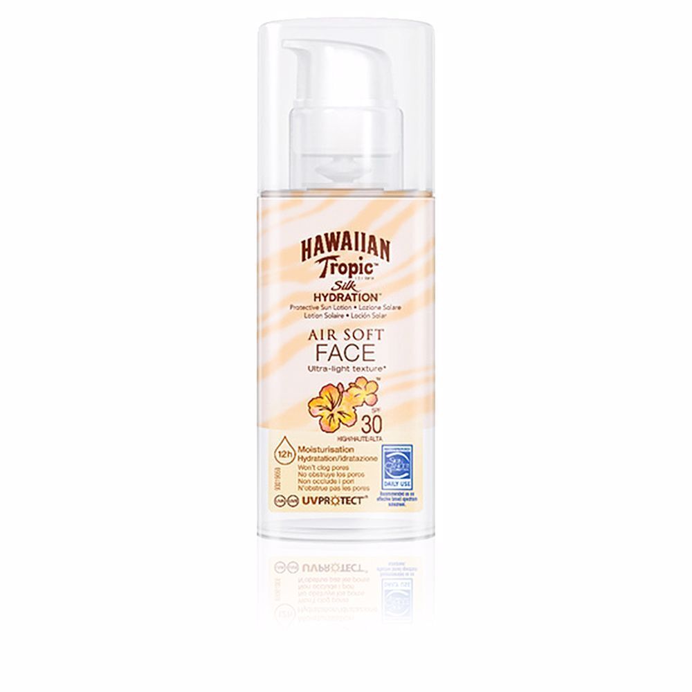 HAWAIIAN TROPIC SILK AIR SOFT FACE sun lotion SPF30 50 ml
