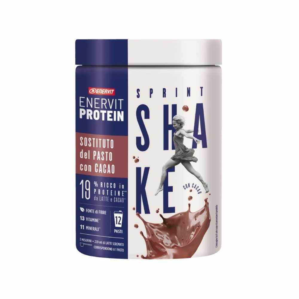 Enervit Sprint Shake con Cacao Sostituto del Pasto con Vitamine e Minerali, 480g