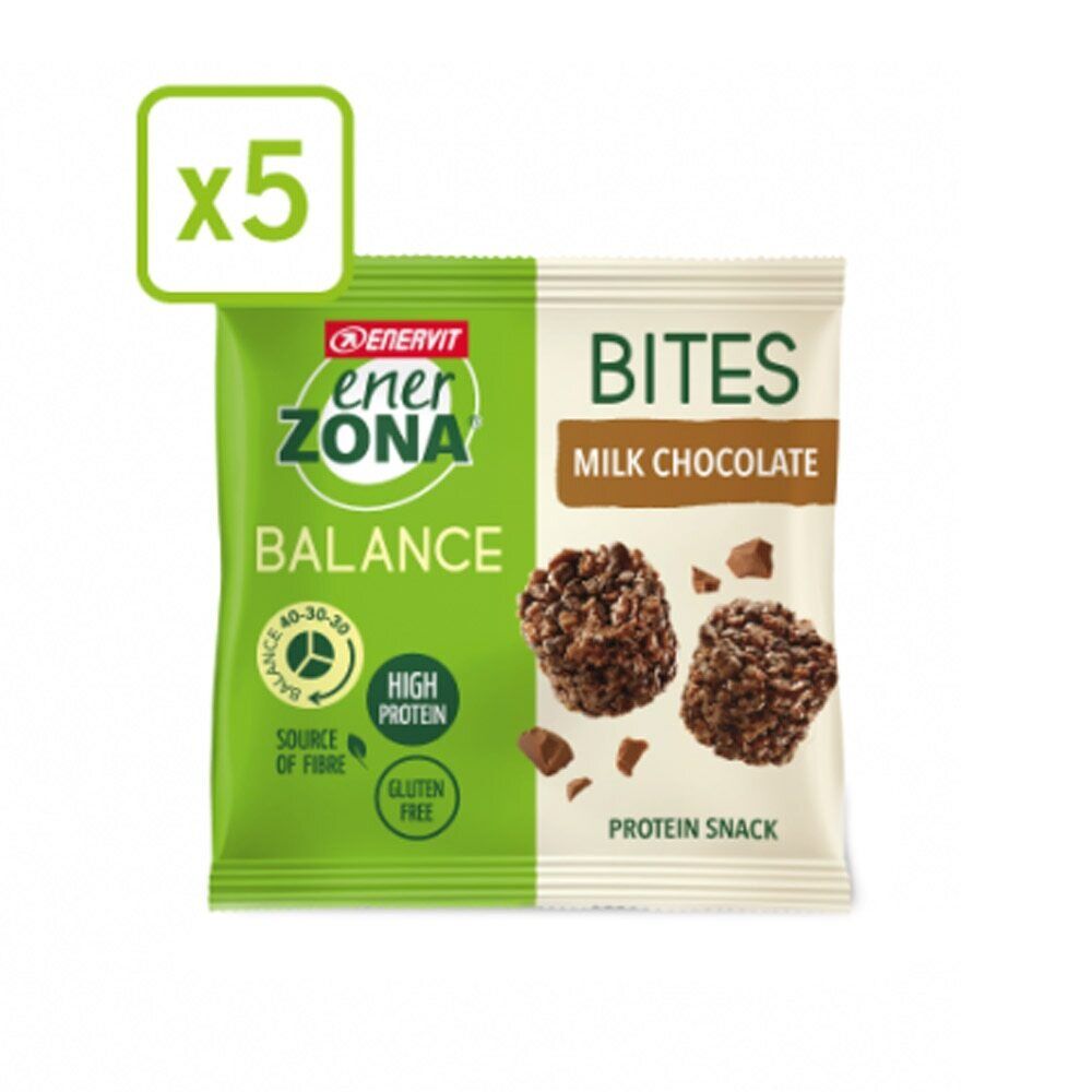 EnerZona Bites Snack Cioccolato Al Latte, 5x24g