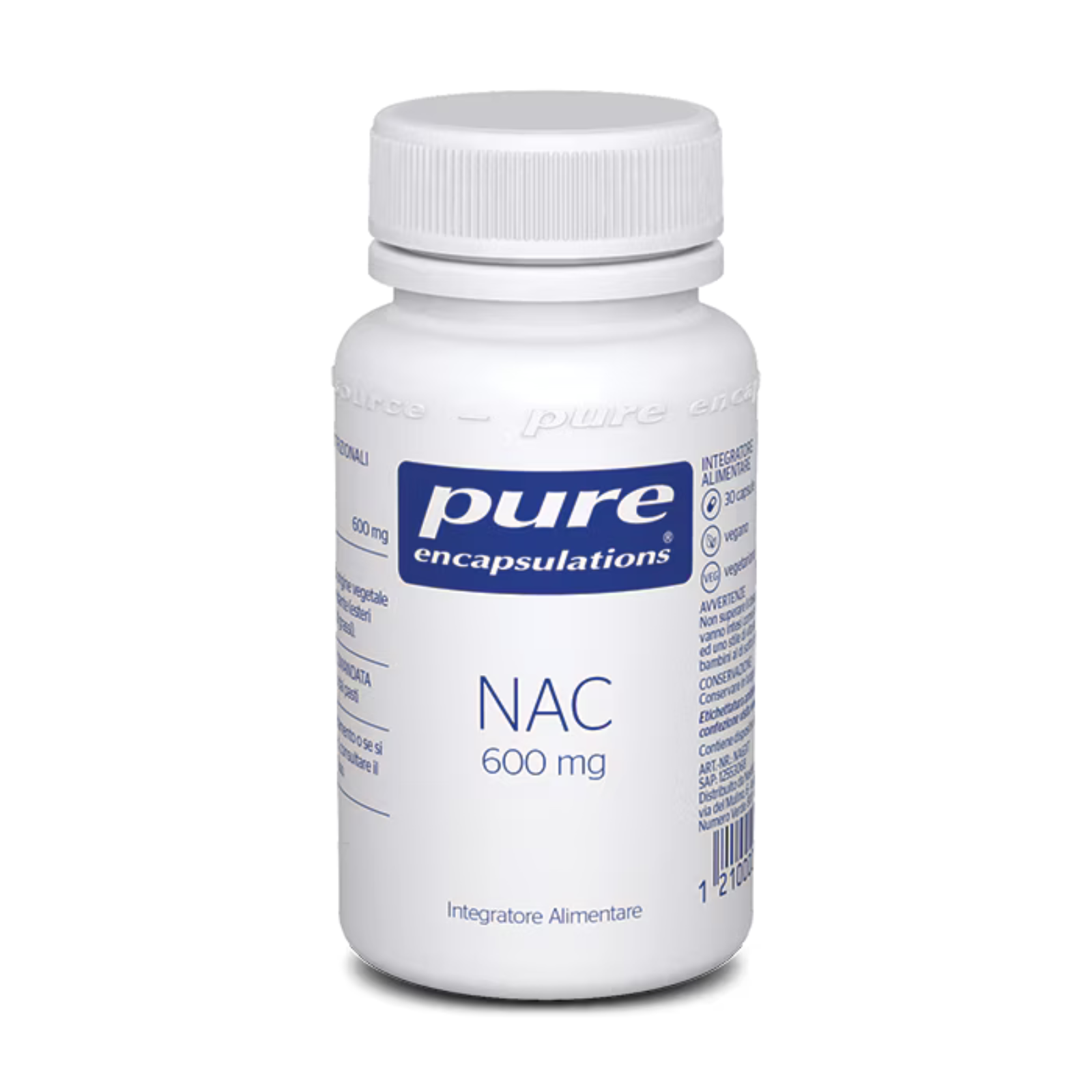 Pure Encapsulations NAC 600 mg 30 cps N-acetil-l-cisteina