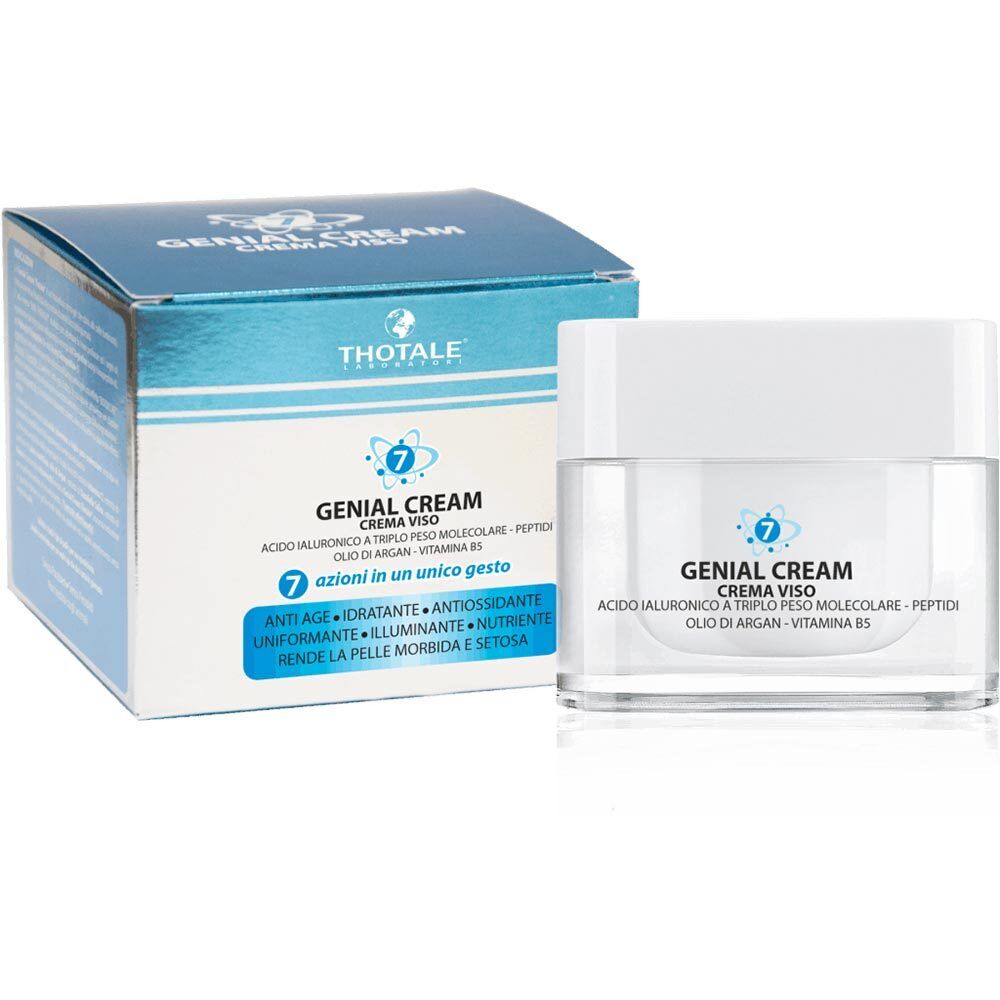Thotale Genial Cream Crema Viso 7 Azioni Anti Age e Illuminante, 50ml