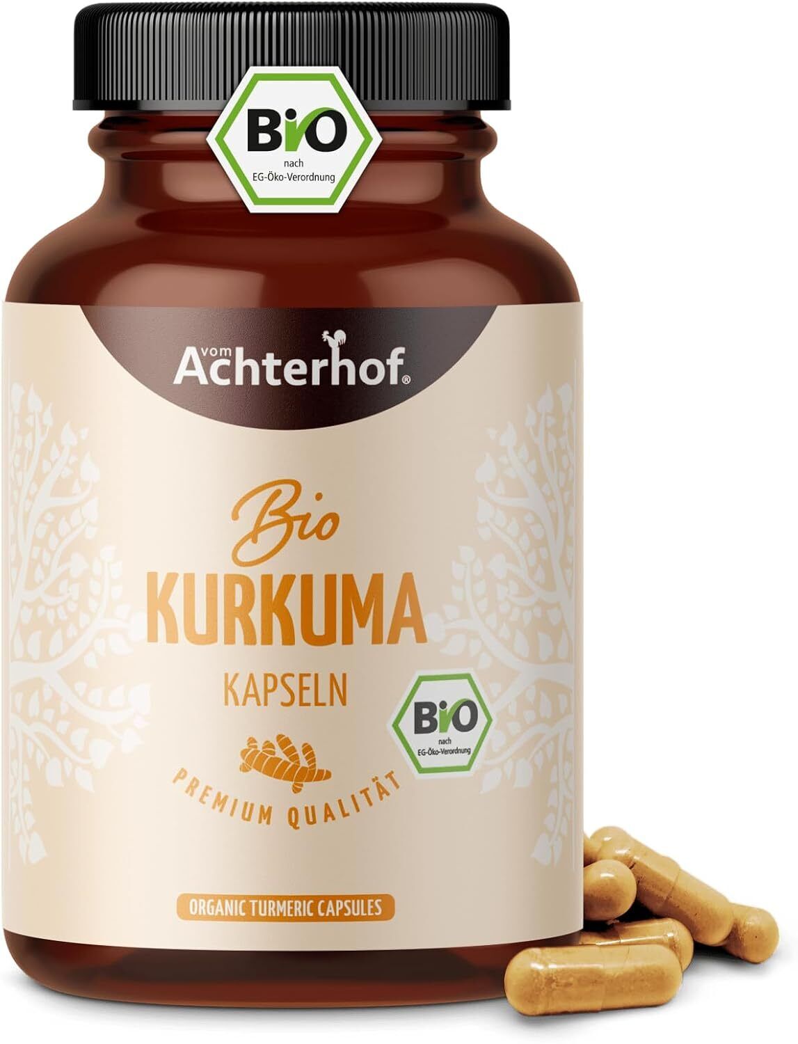 Capsule di curcuma biologiche | 180 pezzi | 4800 mg di curcuma dose giornaliera