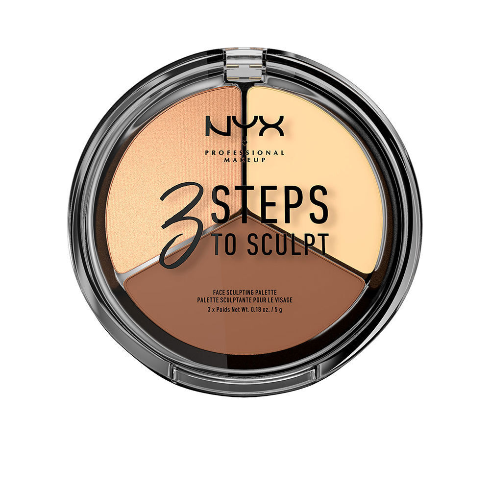 NYX Professional Makeup 3 Steps To Sculpt palette contouring colore 02 Light 15