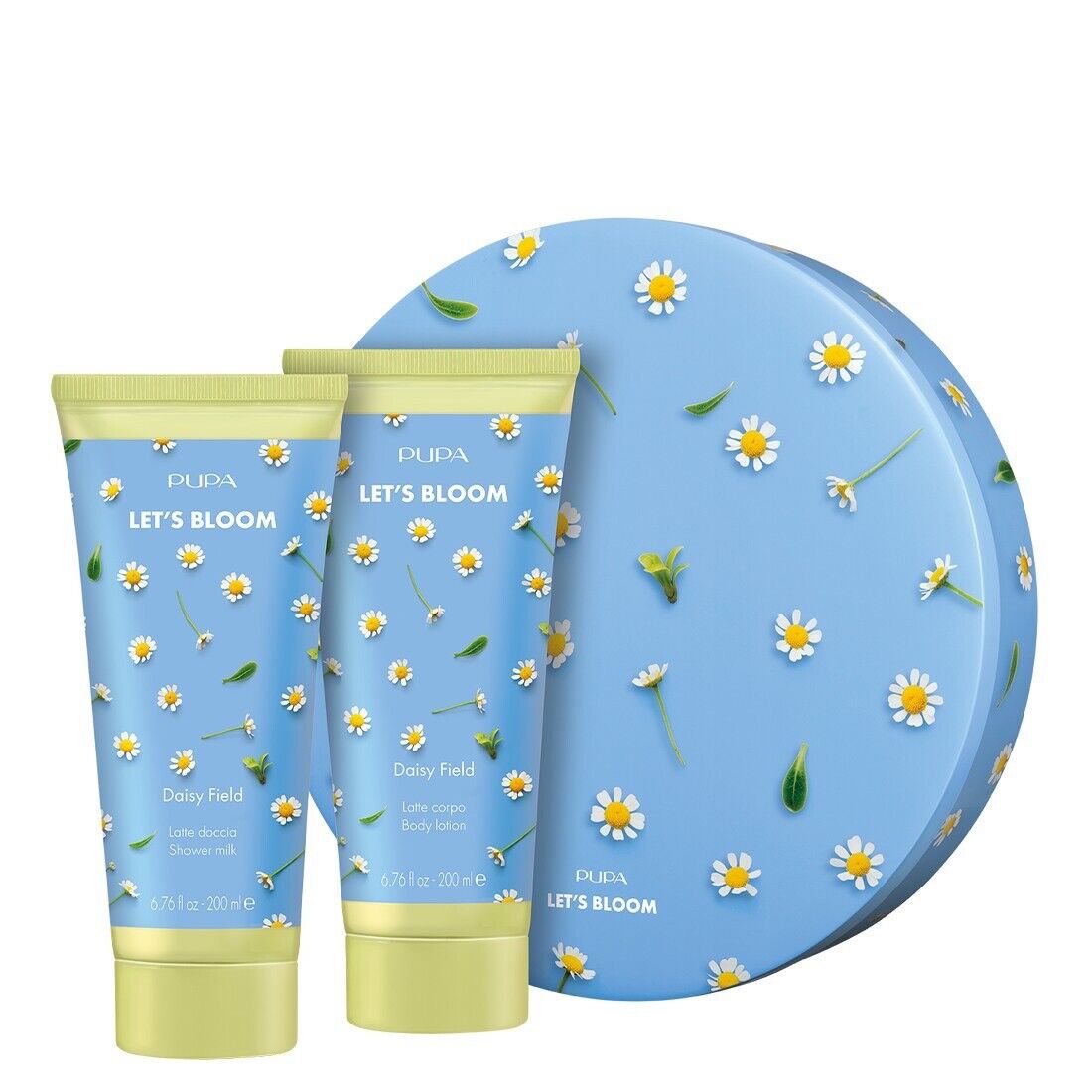 PUPA LET’S BLOOM KIT 1 LATTE DOCCIA 200ML e LATTE CORPO 200ML DAISY FIELD