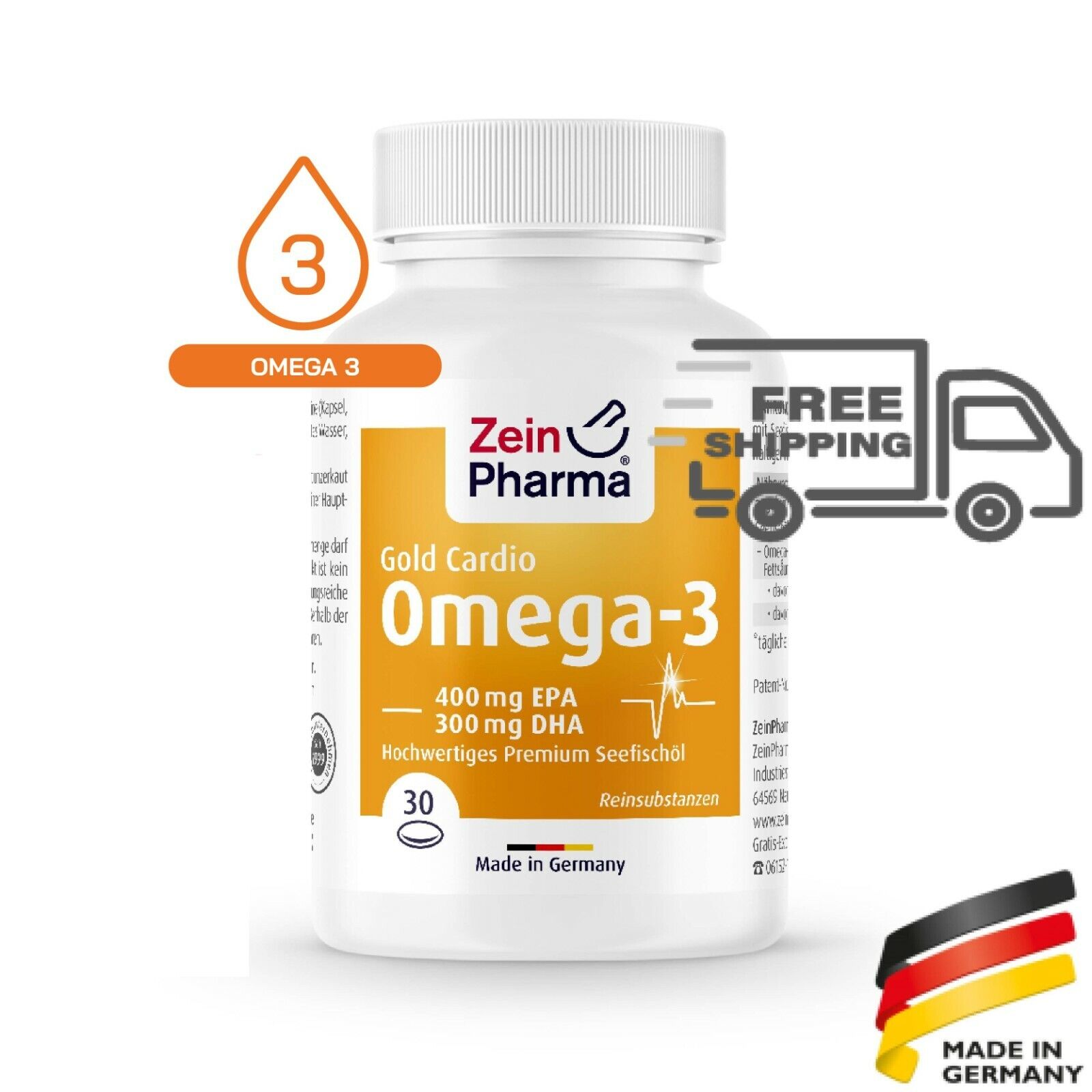 Omega 3 Gold Cardio Edition (30 capsule) 400EPA 300DHA ZEINPHARMA
