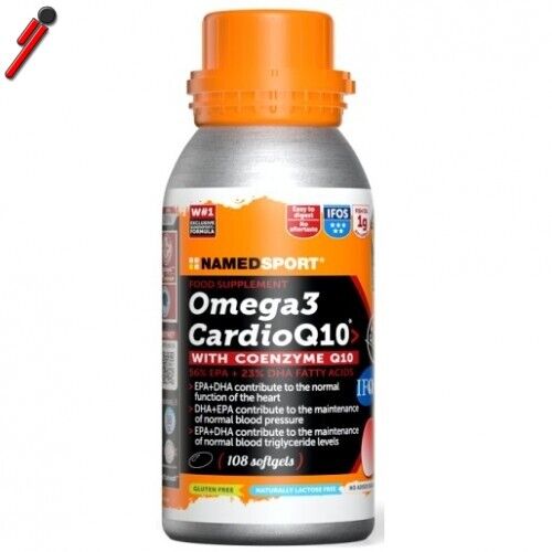 Named, Omega 3 Cardio Q10, 108 cps Omega 3 ad alta concentrazione