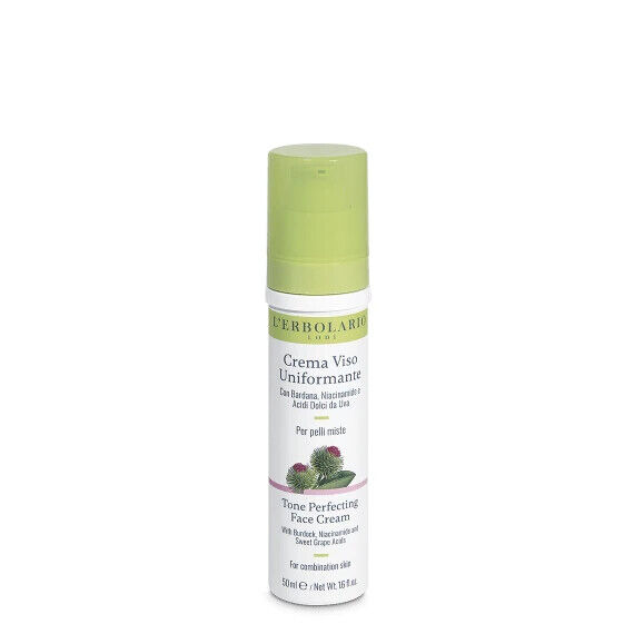 Crema Viso Uniformante Pelli Miste Impure Bardana Niacinamide 50ml L'Erbolario