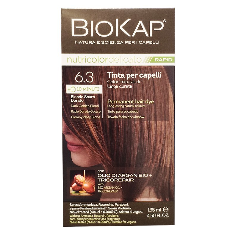 Nutricolor Delicato Rapid Biokap 6.3 Biondo Scuro Dorato