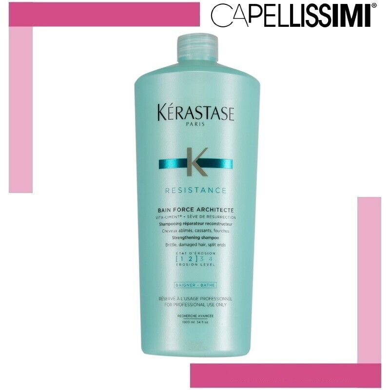 Kerastase Resistence Bain Force Architecte 1000 Shampoo capelli danneggiati