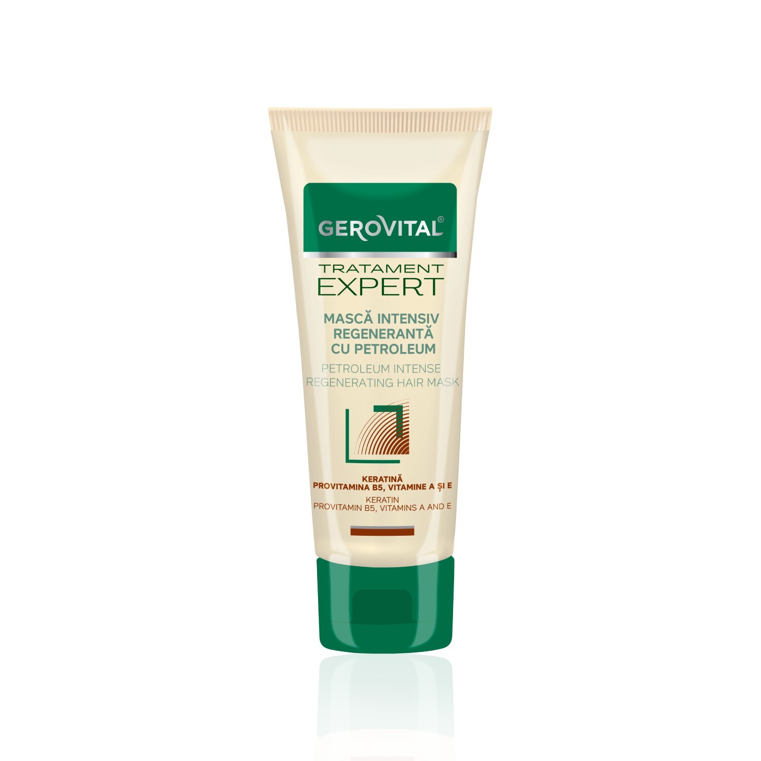 Maschera Intensamente Rigenerante per Capelli, Gerovital Tratament Expert