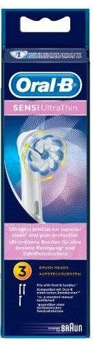 Braun Testine ricambio Spazzolino elettrico Conf. 3 testine Sensi Ultrathin