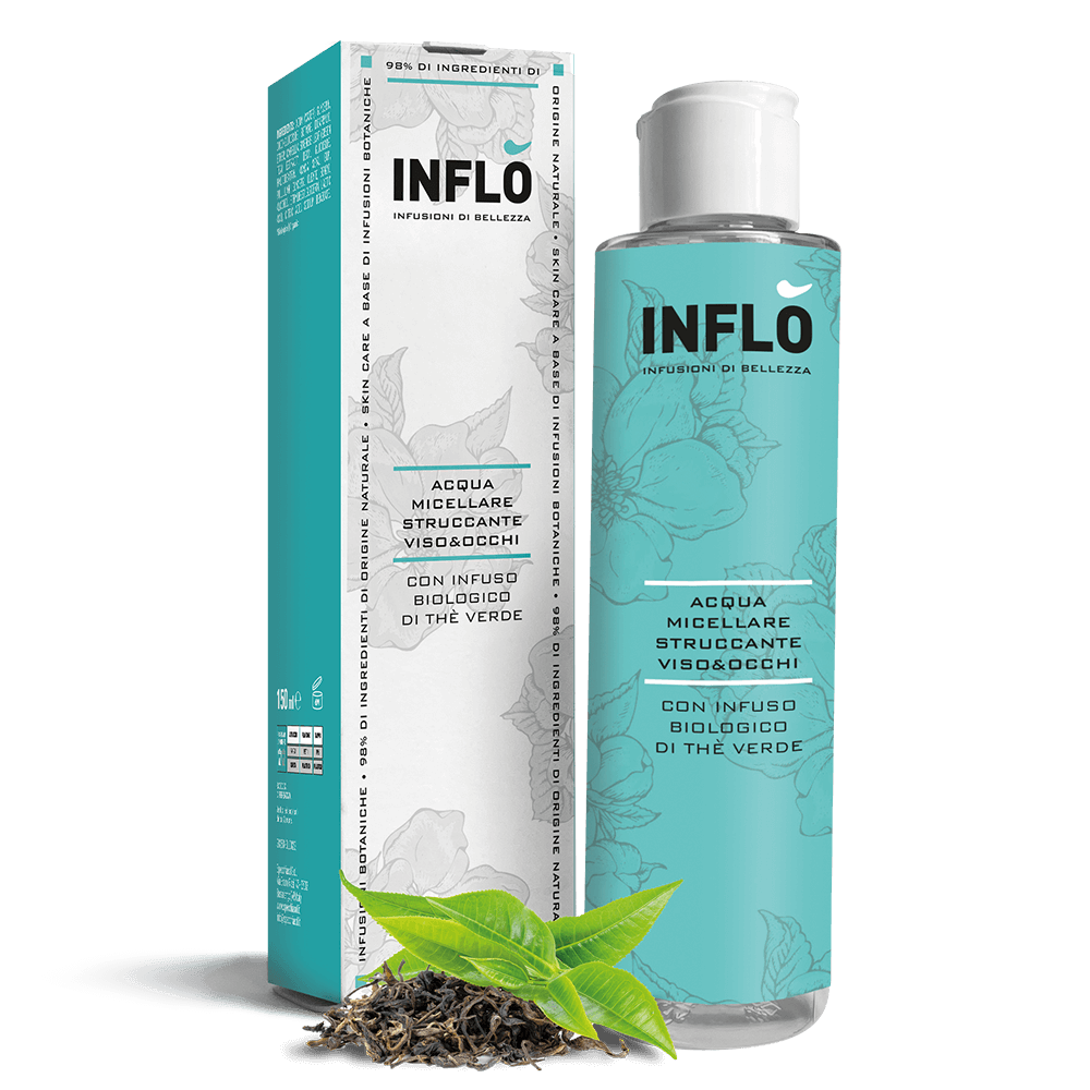 Inflò Acqua Micellare Struccante Viso Occhi Thè Verde 150ml Specchiasol