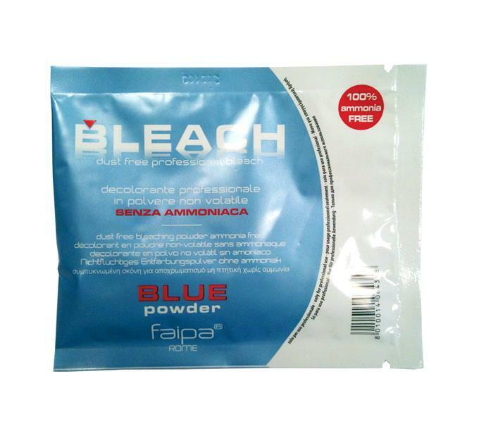 bleach decolorante PROFESSIONALE polvere busta 25gr Blue Powder Faipa salone
