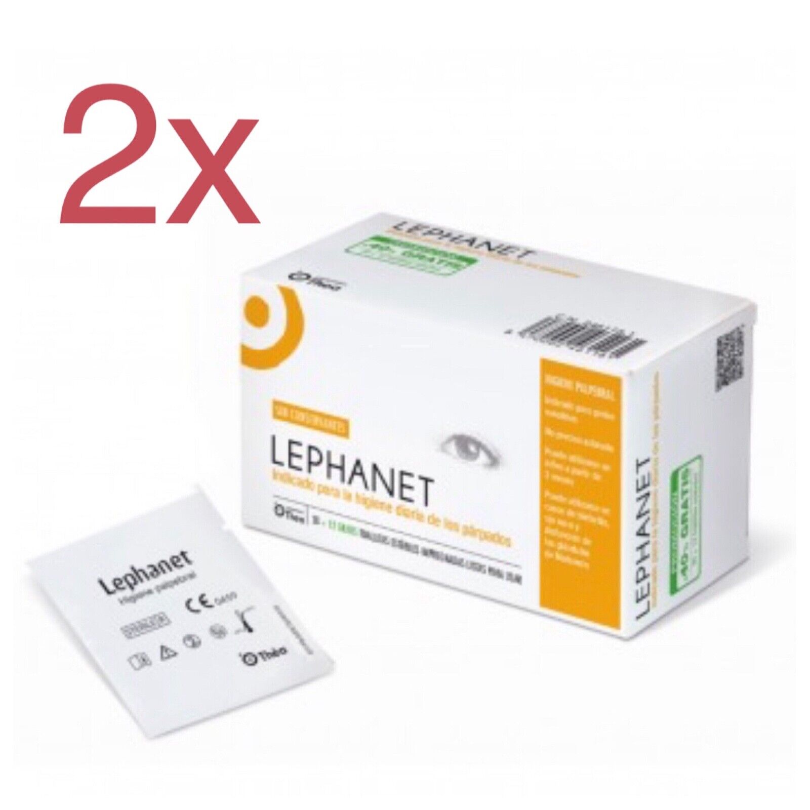CONFEZIONE 2X SALVIETTE STERILI LEPHANET PALPEBRE, IGIENE CIGLIA. 84 salviett...