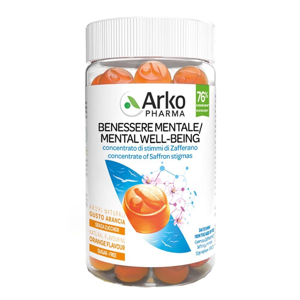 ArkoPharma Arkogummies Zafferano Benessere Mentale, 60 Gommose