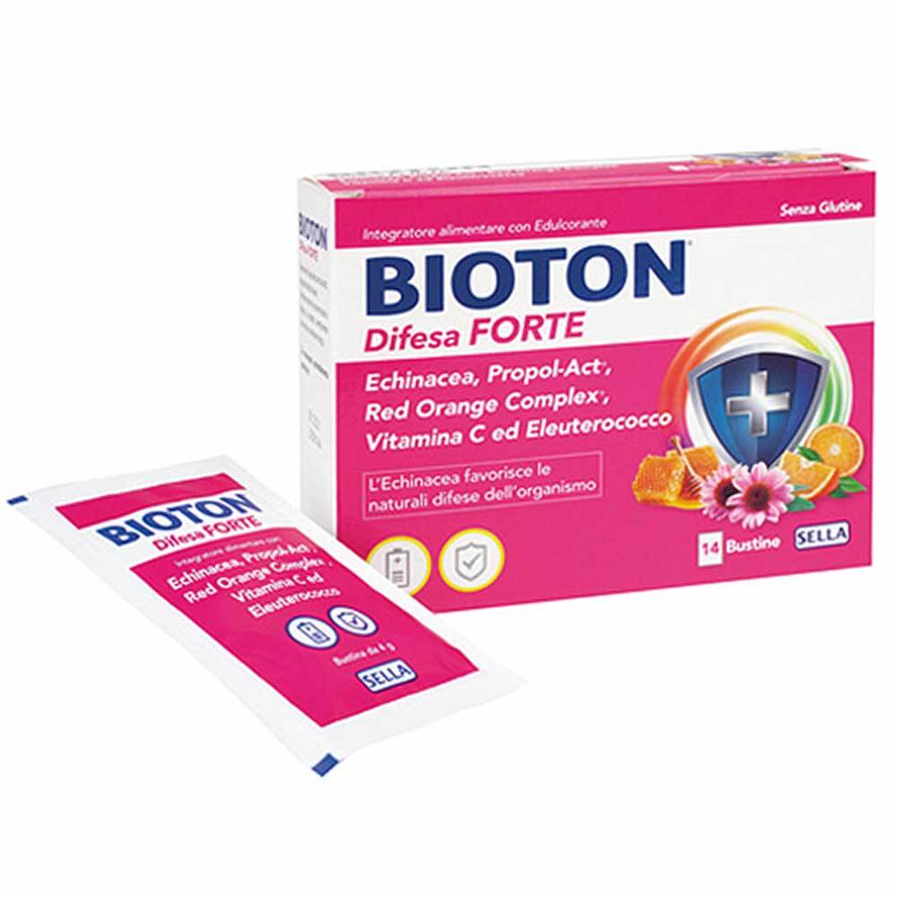 Sella Bioton - Difesa Forte Integratore Sistema Immunitario, 14 Bustine