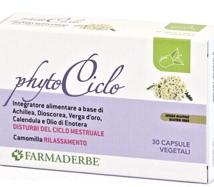 PHYTO CICLO  "Contrasta i disturbi del ciclo mestruale "  30 capsule FARMADERBE