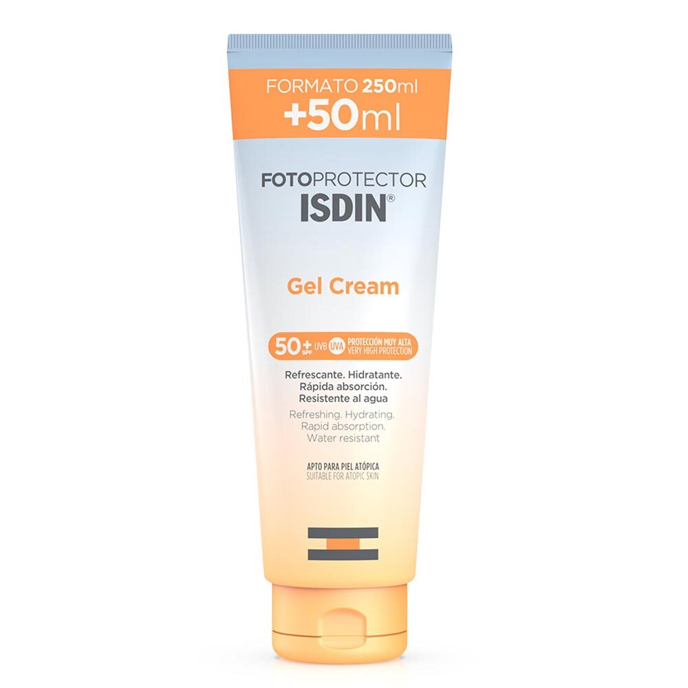 ISDIN Fotoprotector Gel Crema SPF 50+ Rinfrescante Idratante, 250ml