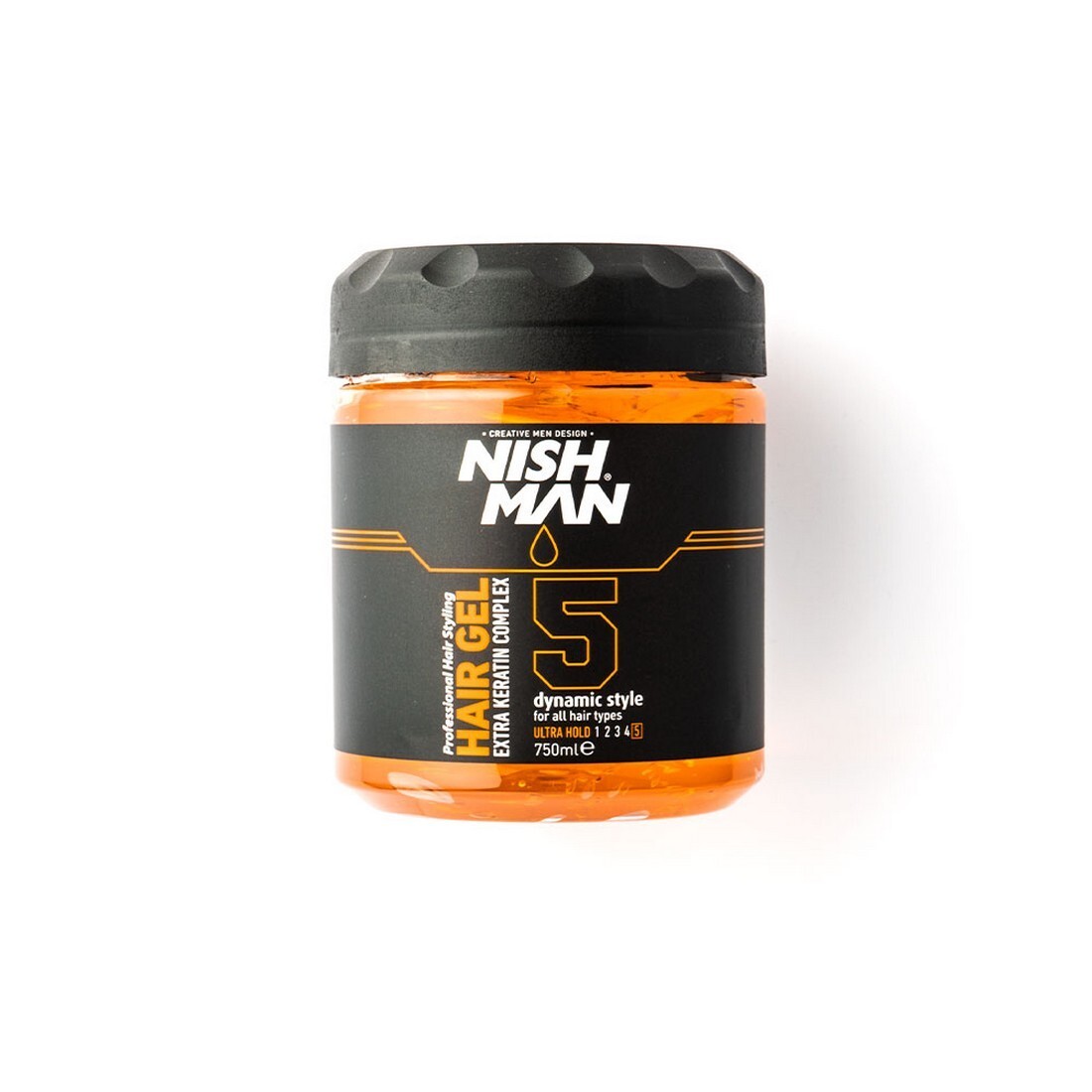 Hair gel extra keratin complex 5 dynamic style 750 ml Nishman 00869