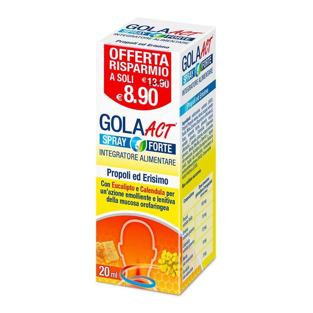 Linea ACT Gola Act Spray Forte ad azione Emolliente e Lenitiva, 20ml