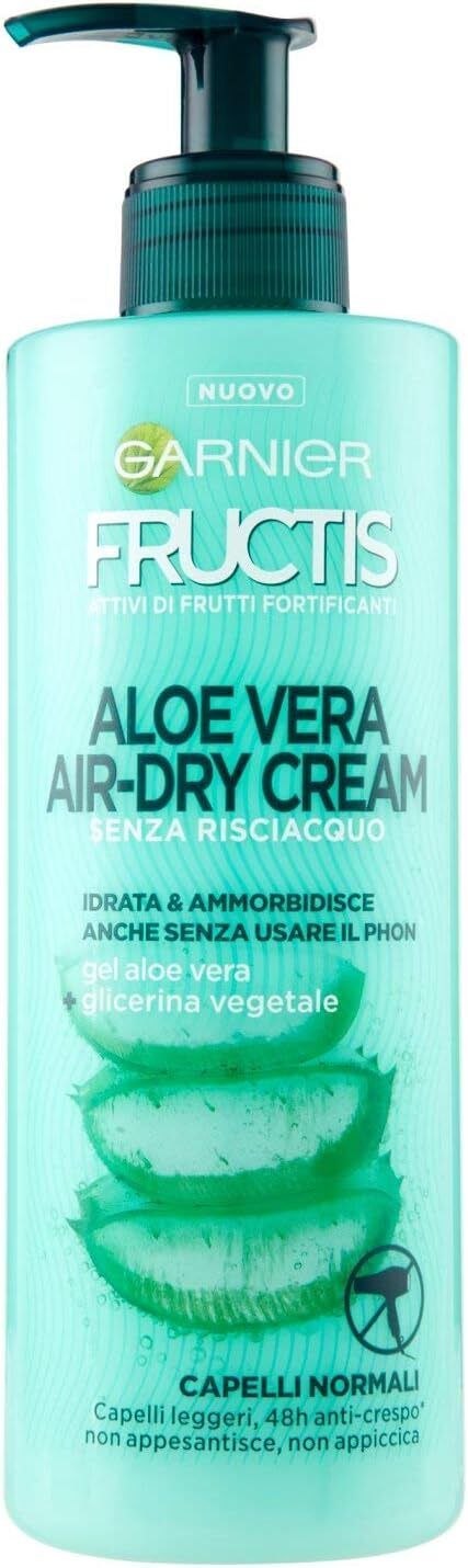 Garnier Crema Per Capelli Fructis Aloe Hydra Bomb Aloe Vera , 400ml 3 Pezzi.