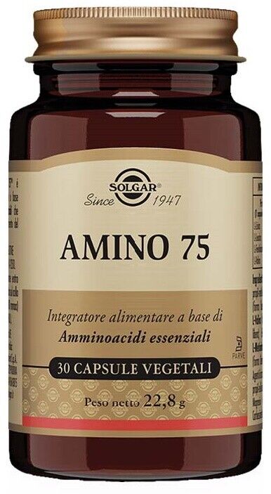AMINO 75 INTEGRATORE ALIMENTARE SOLGAR VEGETALE A BASE DI AMINOACIDI