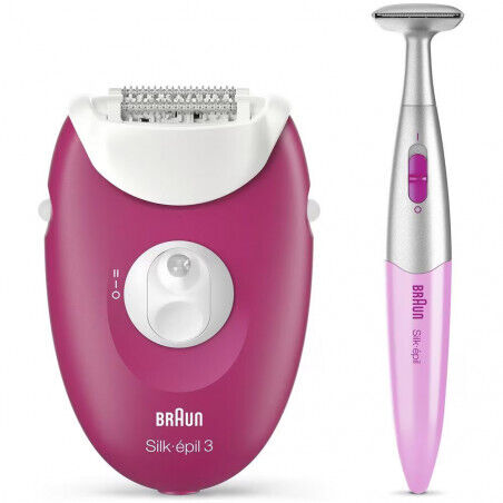 Braun Silk-epil 3 SE3420 Epilatore 20 Pinze con Rifinitore Zona Bikini