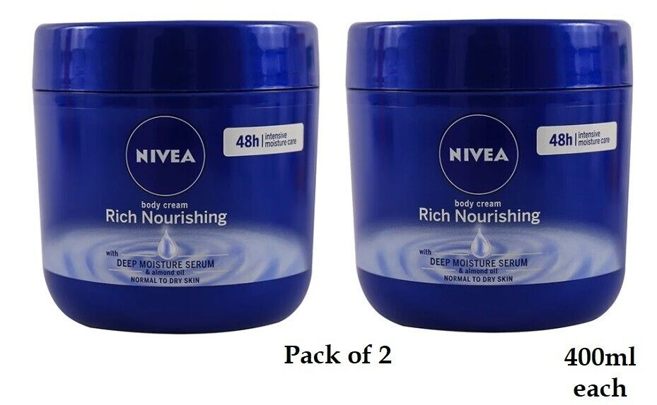 NIVEA Rich Nutriente Corpo Crema (Confezione 2) 400ml Ogni