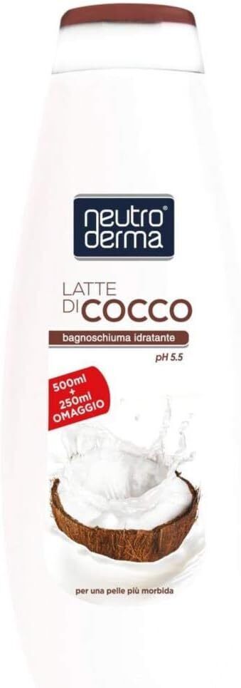 NEUTRODERMA Bagnoschiuma Idratante Cocco 500+250ml