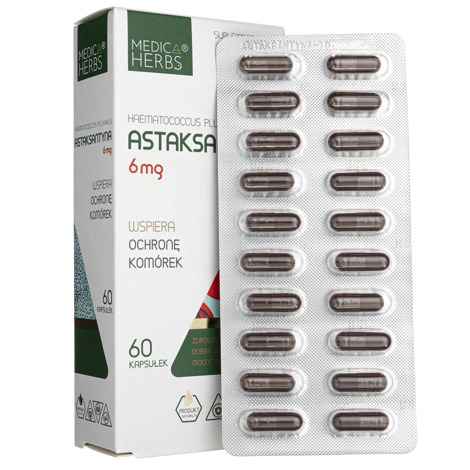 Erbe Medica Astaxantina 6 mg, 60 capsule