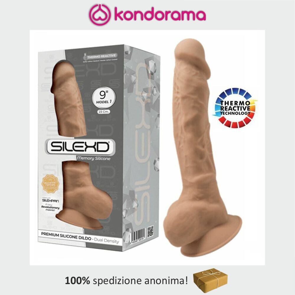 SilexD fallo realistico pene gigante dildo in silicone termoreattivo cm 23