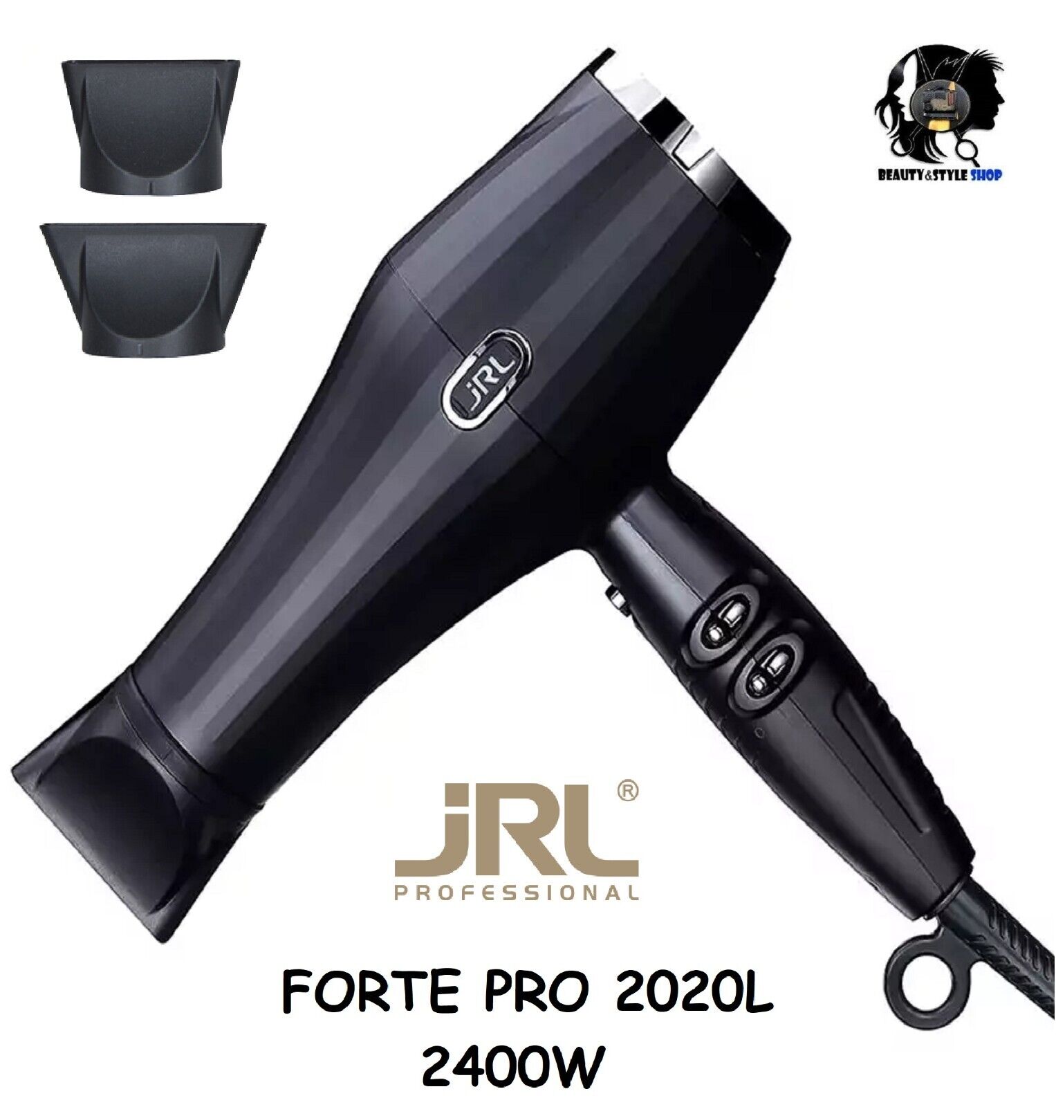JRL PROFESSIONAL ASCIUGACAPELLI PHON FP 2020L 2400W IONI POTENTE SILENZIOSO 390G