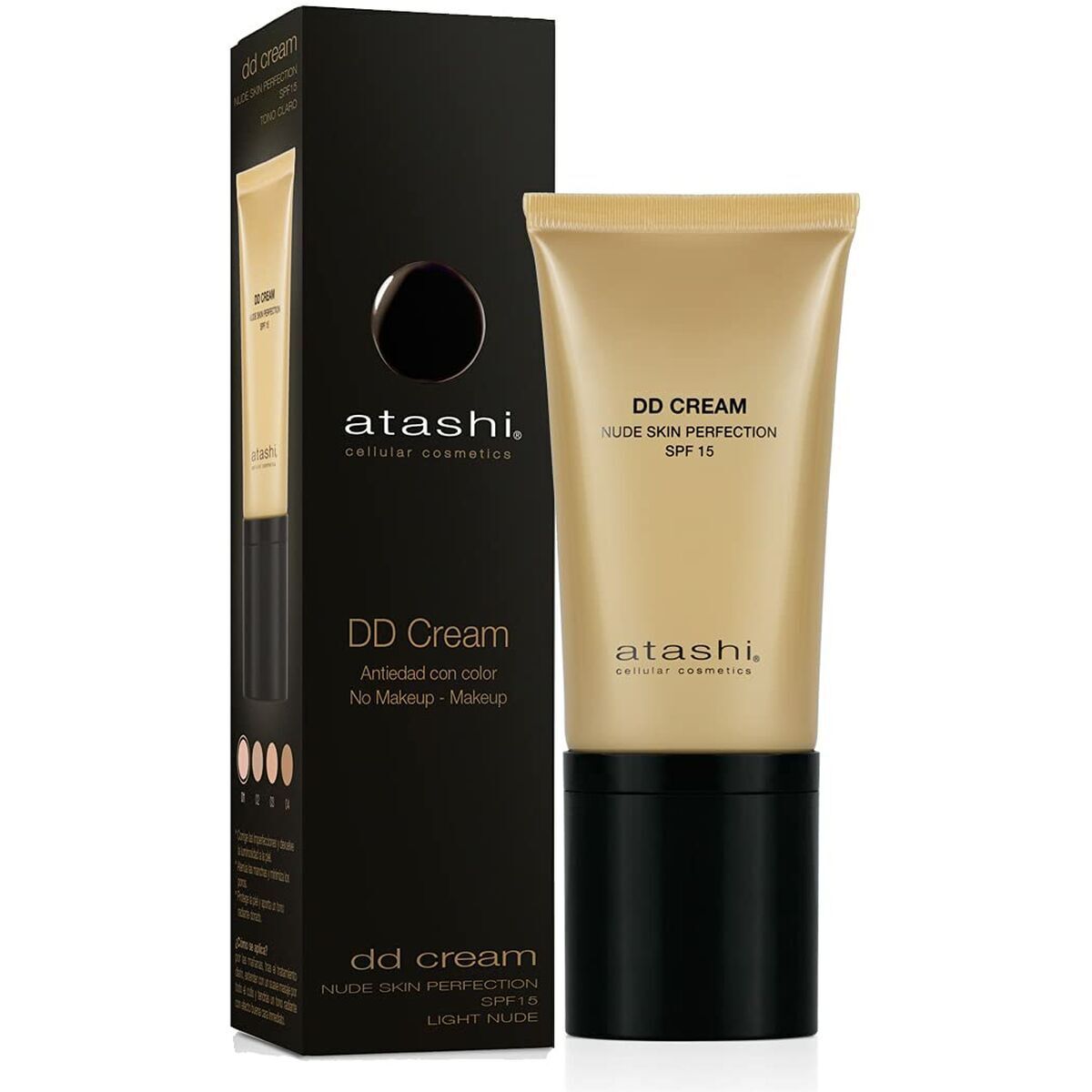 Protezione Solare Colorata Atashi Celullar Cosmetic Dd DD Crema Spf 15 Chiaro