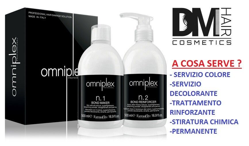FARMAVITA OMNIPLEX SALONE SALON KIT 100ml N°1+100ml N°2 PLEX TRATTAMENTI TECNICI