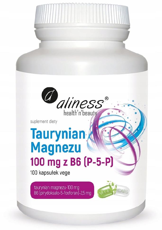 TAURATO DI MAGNESIO con B6 (P-5-P) 100 Capsule Veg MAGNESIO TAURAT