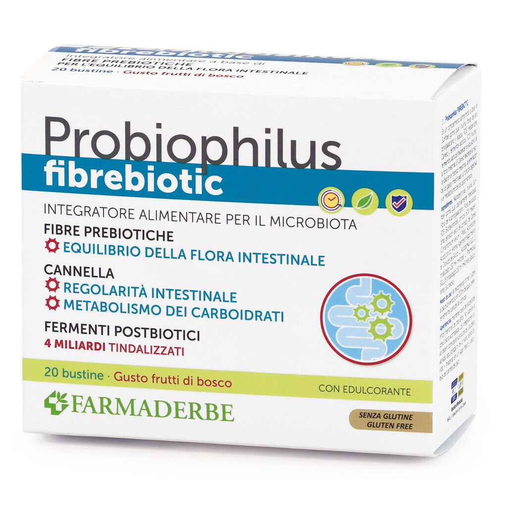 FARMADERBE PROBIOPHILUS FIBREBIOTIC 20 BUSTINE Frutti di Bosco