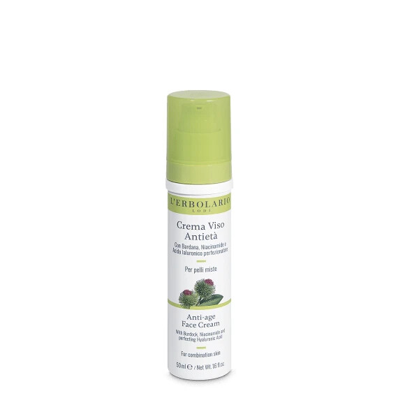 Crema Viso Antietà Pelli Miste Impure Bardana Acido Ialuronico 50ml L'Erbolario