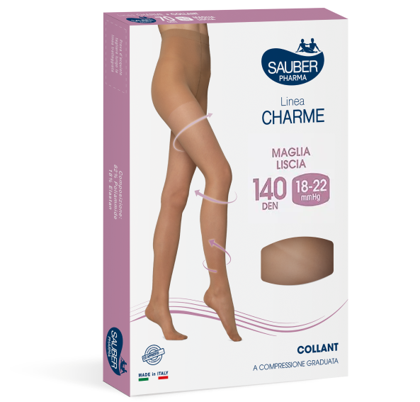 Linea Charme 140D Collant Colore Medio Tg.4 Sauber