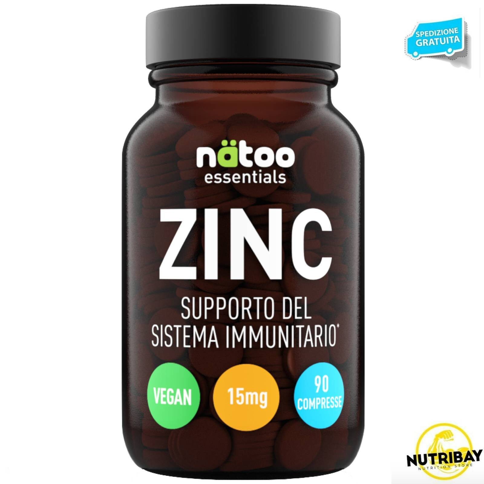 NATOO ESSENTIALS ZINC - 90 cpr INTEGRATORE DI ZINCO