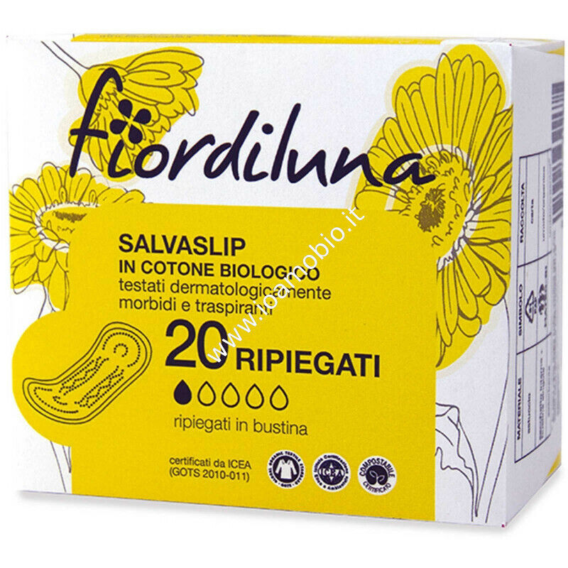 Salvaslip ripiegati in bustina Fiordiluna