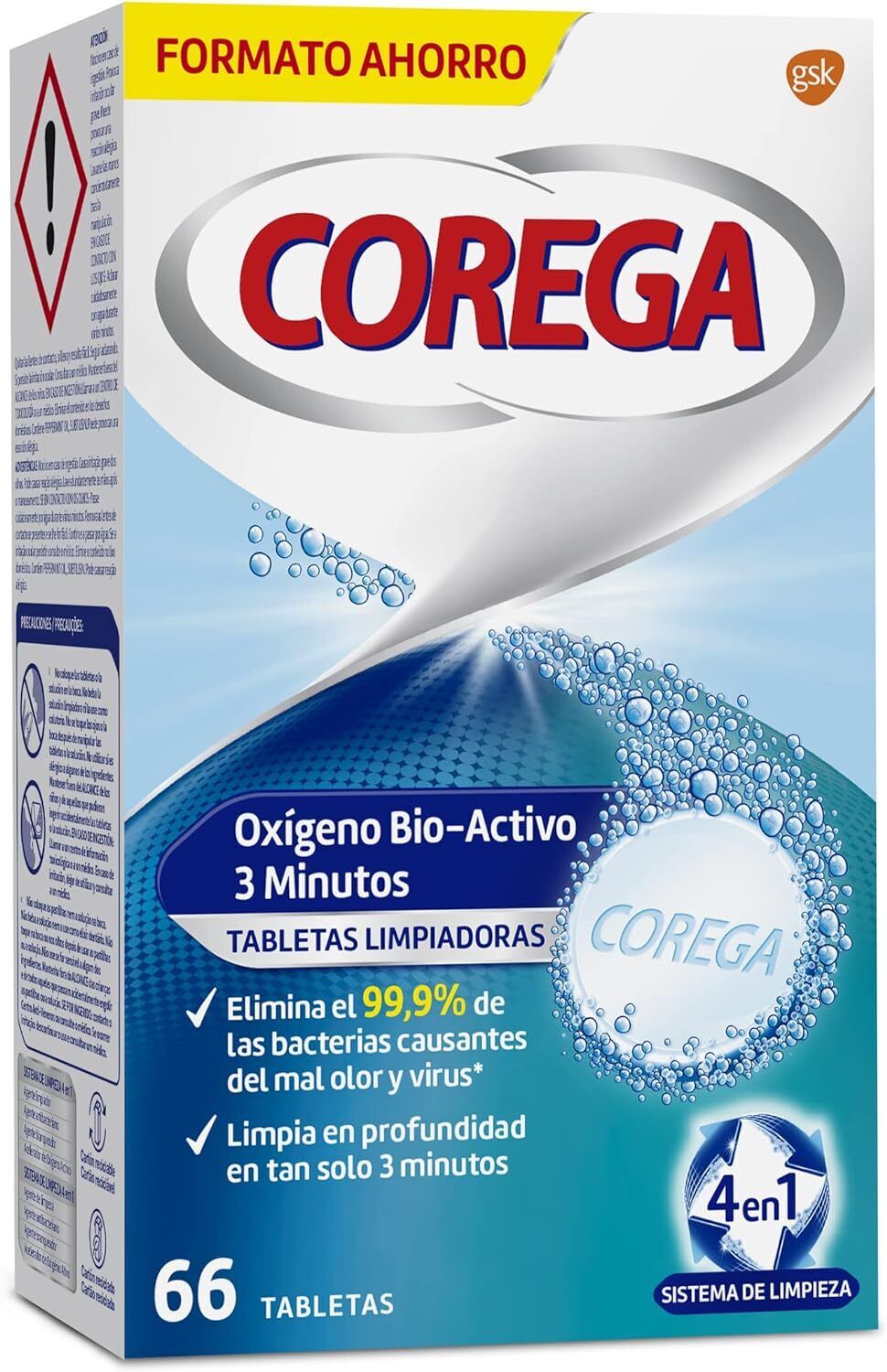 Corega Diario 66 Tabletas Limpiadoras