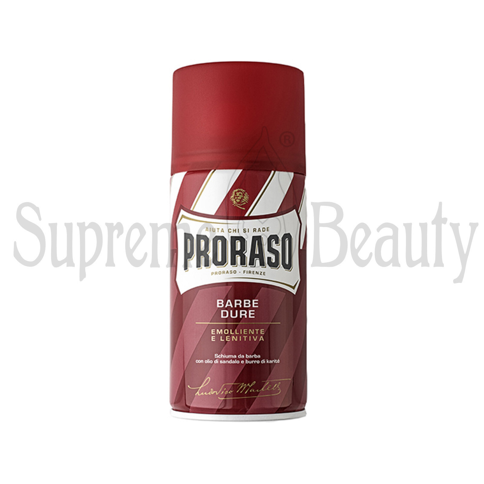 PRORASO SCHIUMA DA BARBA BARBE DURE BARBIERE BARBER SHOP BOMBOLA DA 300 ML